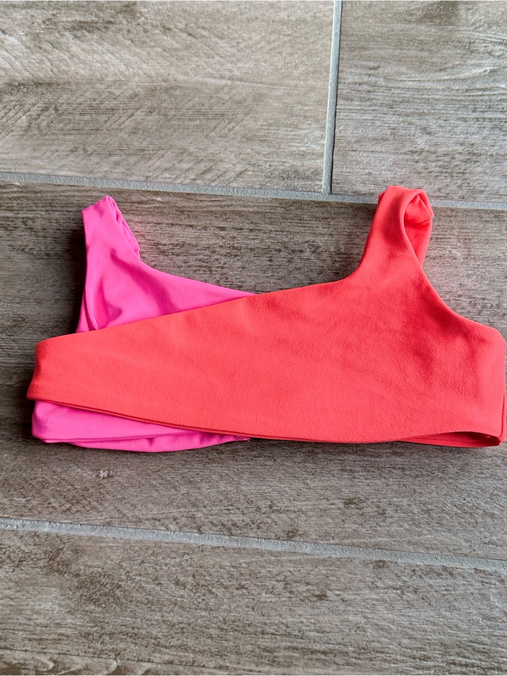 Tiger Friday Two-Tone Top - Pink & Coral